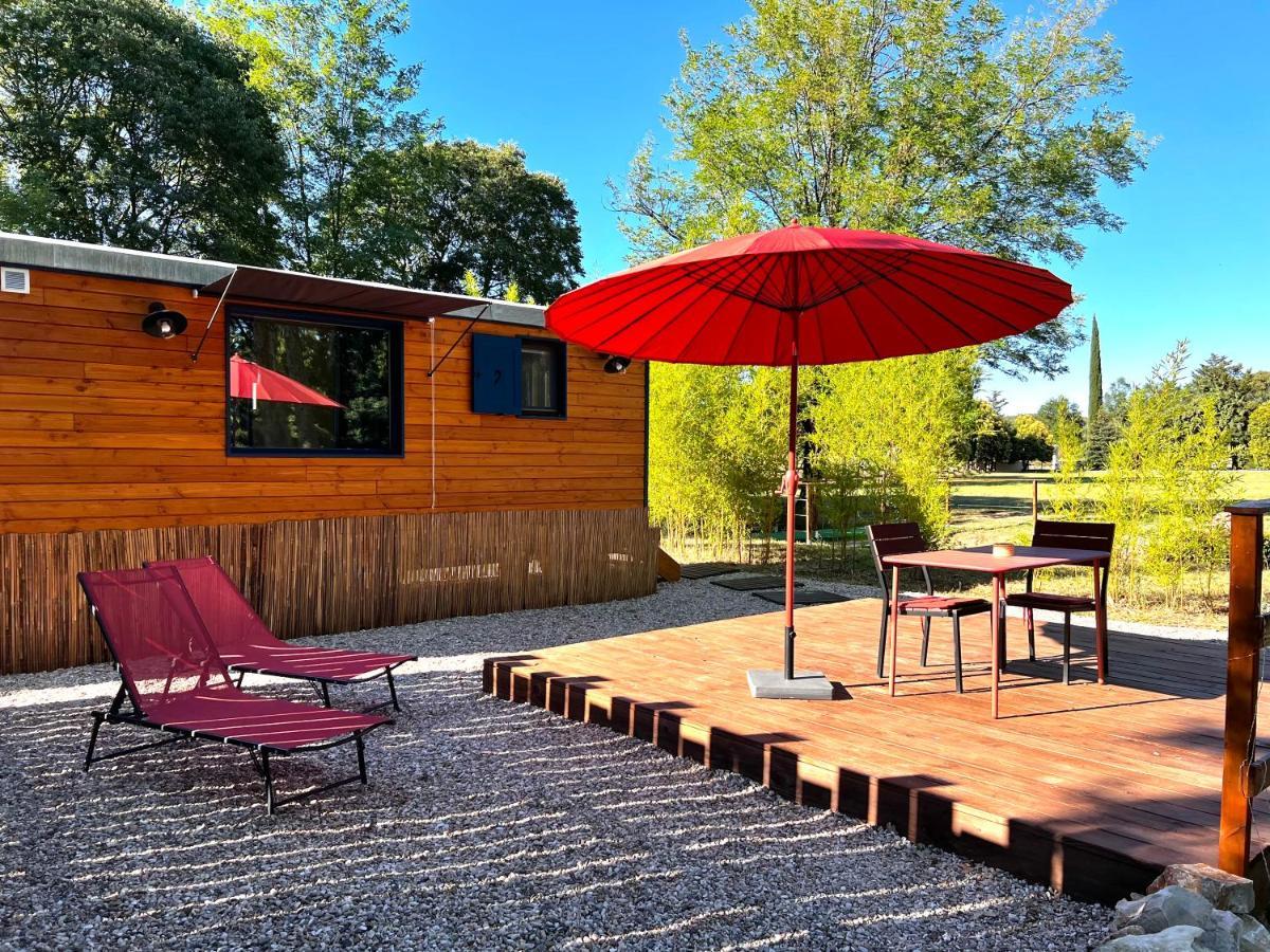 La Magnanerie Dhotes , Les Roulottes Insolites Sauve エクステリア 写真